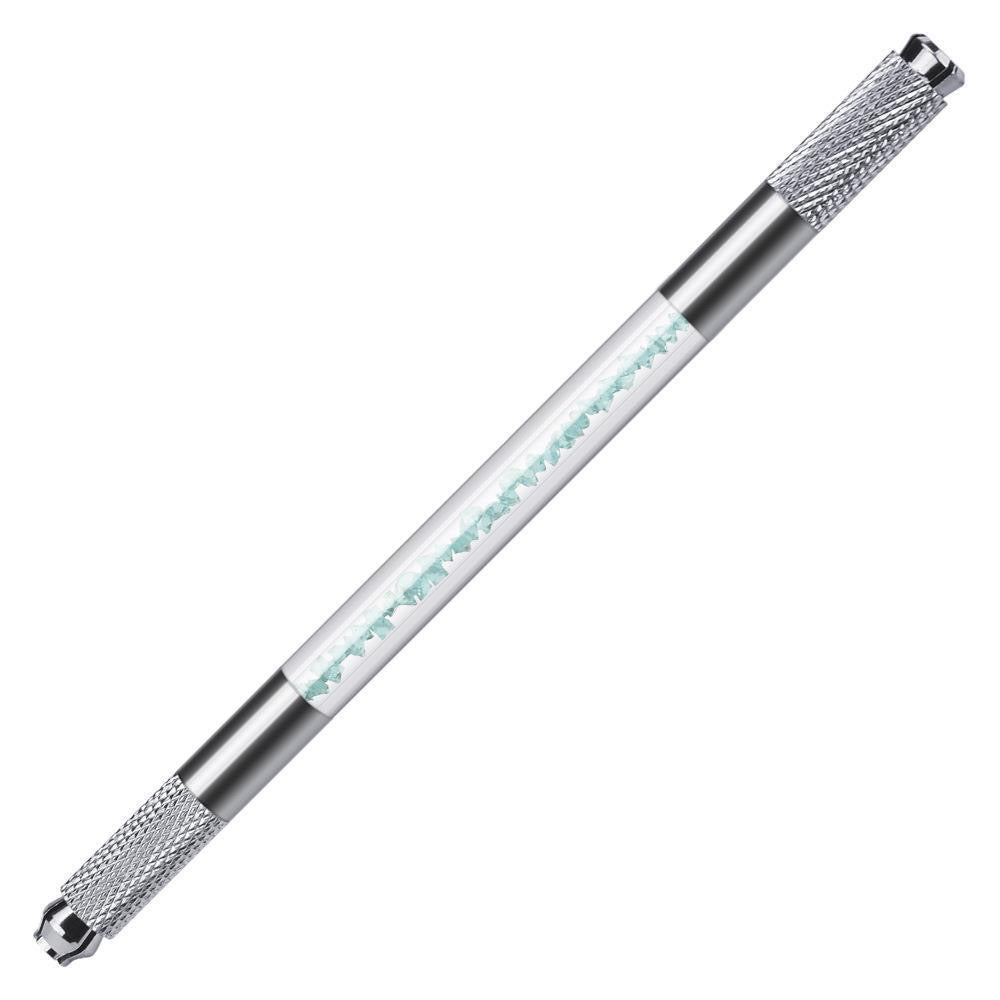Bolígrafo manual de doble punta de cristal de estilo coreano (100PCS/BOLSA)