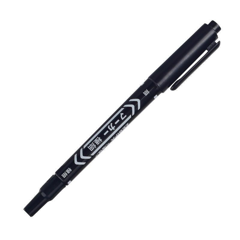 Dual-Tip Permanent Waterproof Markers for Tattoo & Skin Marking - 10PCS