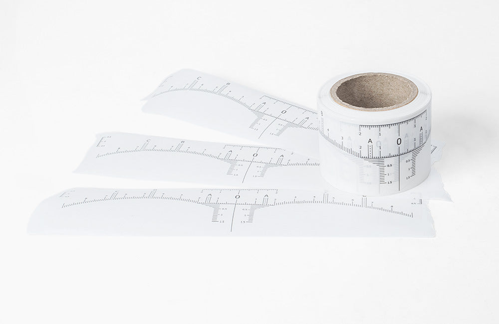 Disposable Adhesive Eyebrow Rulers Mapping Ruler Sticker - Roll Design for Easy Use - 3 Boxes