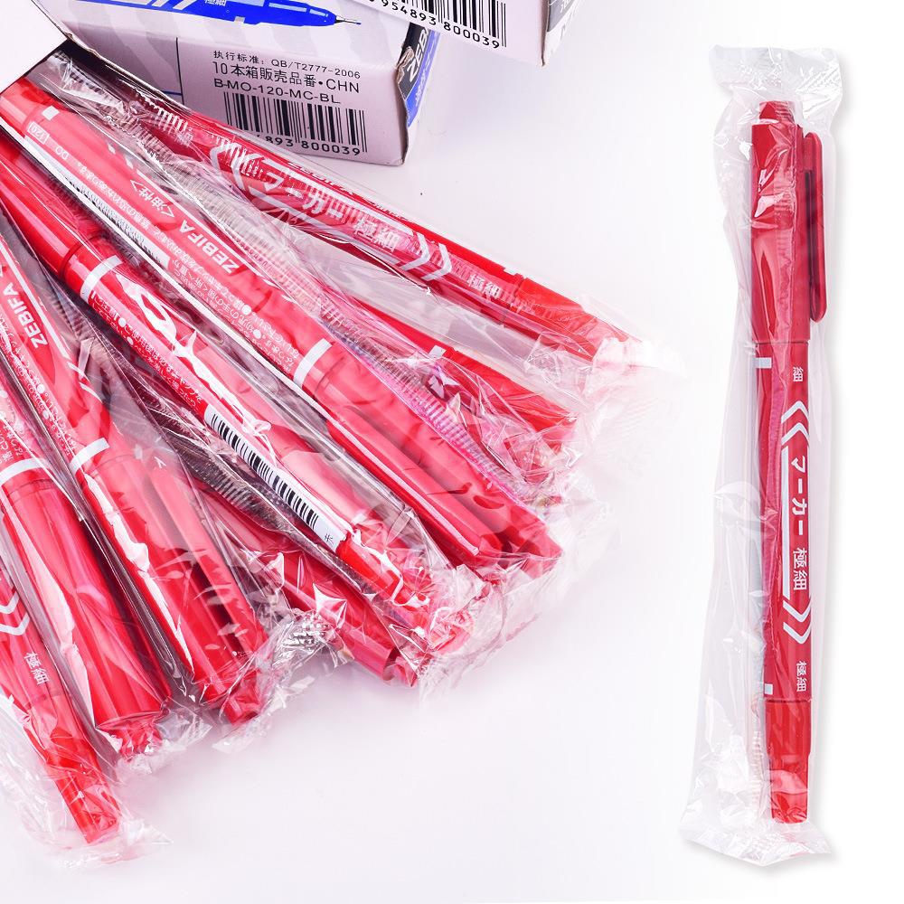 Dual-Tip Permanent Waterproof Markers for Tattoo & Skin Marking - 10PCS