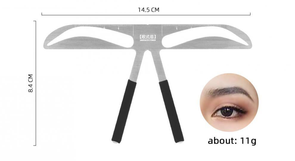 Metal Eyebrow Ruler – Essential Tool for Brow Mapping and Shaping - 5 PIECES