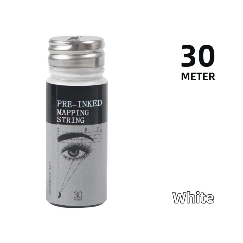 Pre-Inked Mapping String | 30 Meters | Precision Tool for PMU & Eyebrow Shaping - 3PCS