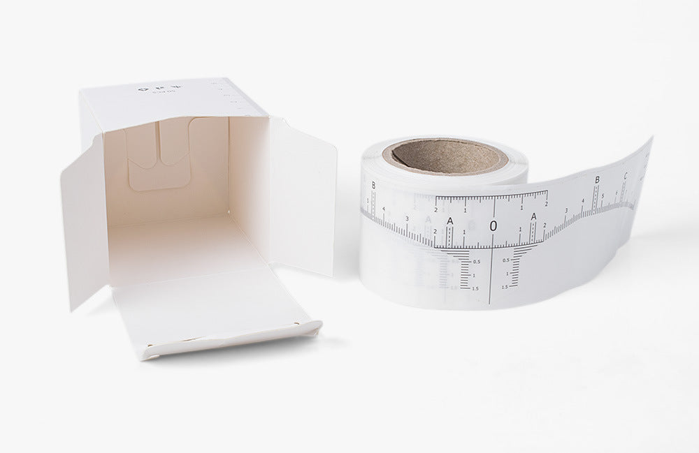 Disposable Adhesive Eyebrow Rulers Mapping Ruler Sticker - Roll Design for Easy Use - 3 Boxes
