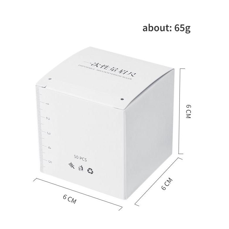 Disposable Adhesive Eyebrow Rulers Mapping Ruler Sticker - Roll Design for Easy Use - 3 Boxes