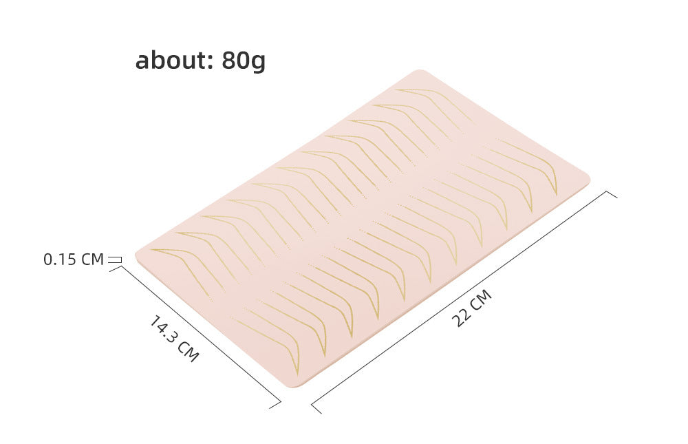 Double-Sided Multi-Function Silicone Practice Skin for Brows, Eyes, and Lips – 3 Pieces