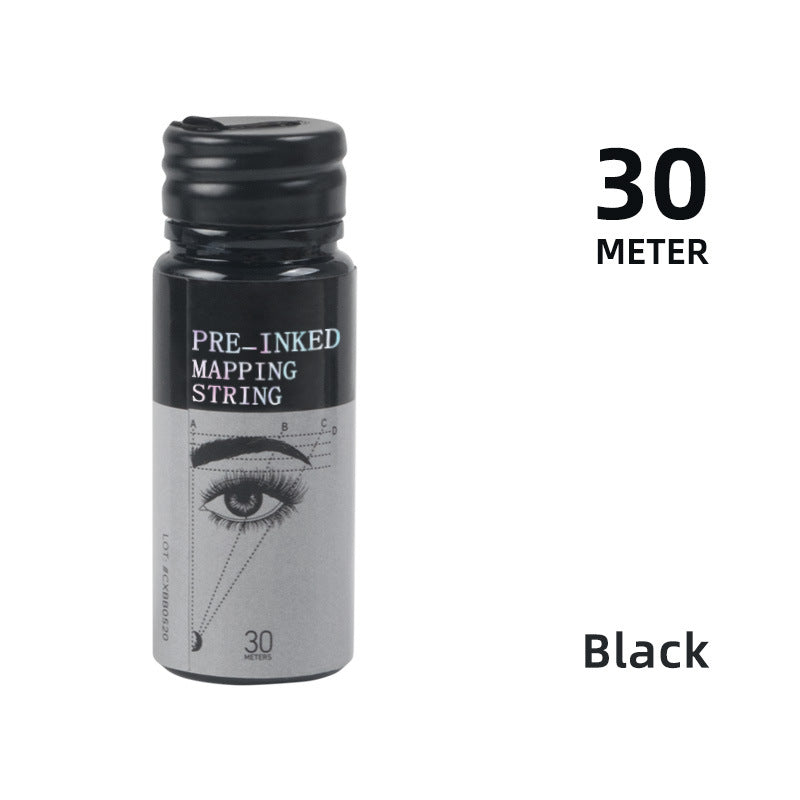 Pre-Inked Mapping String | 30 Meters | Precision Tool for PMU & Eyebrow Shaping - 3PCS