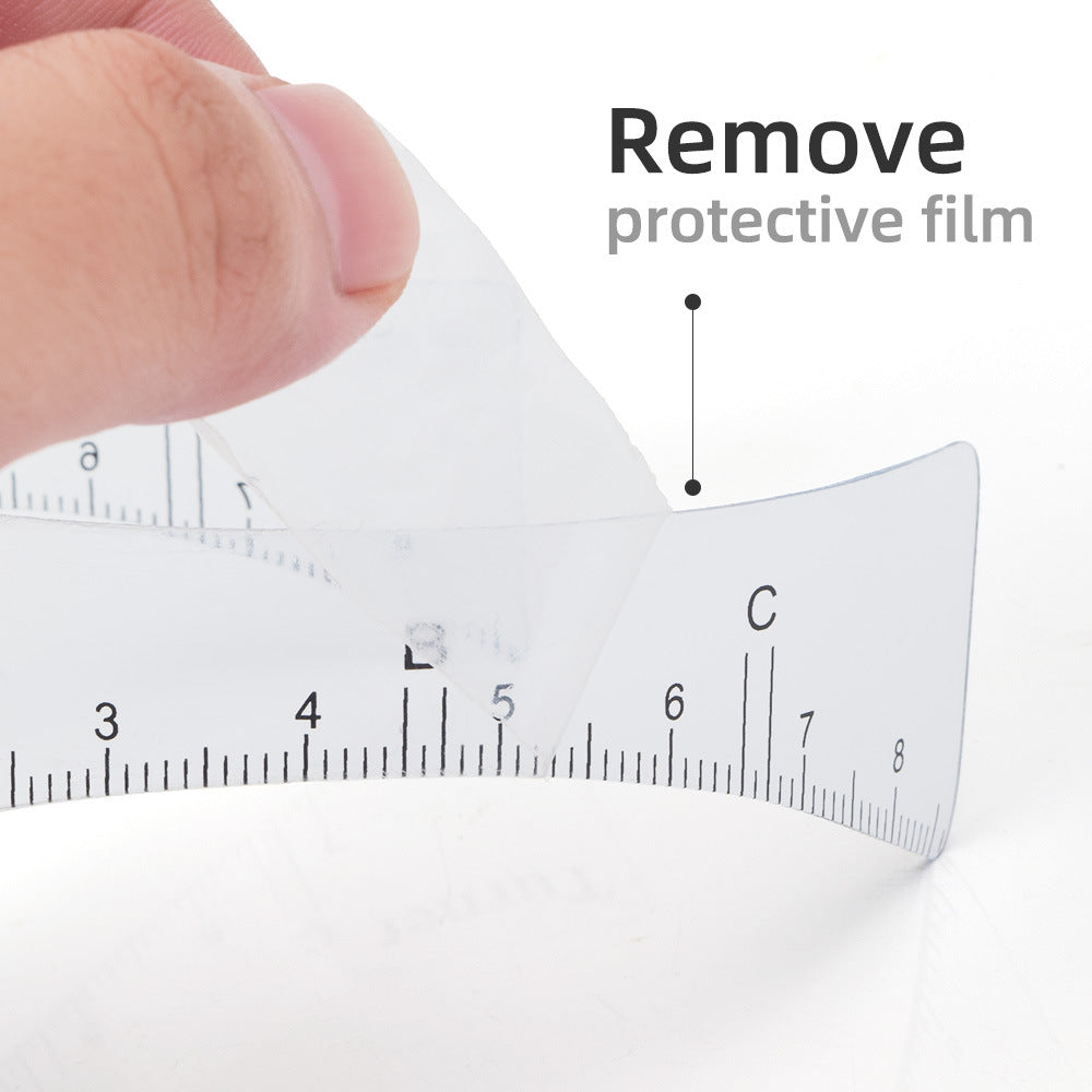 Transparent Nose Bridge Eyebrow Ruler – Professional Brow Design Tool - 25PCS