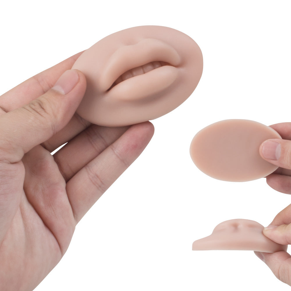 5D PMU Silicone Lip Practice Model 36G – Soft, Flexible Design for Lip Blush Training - 10PCS