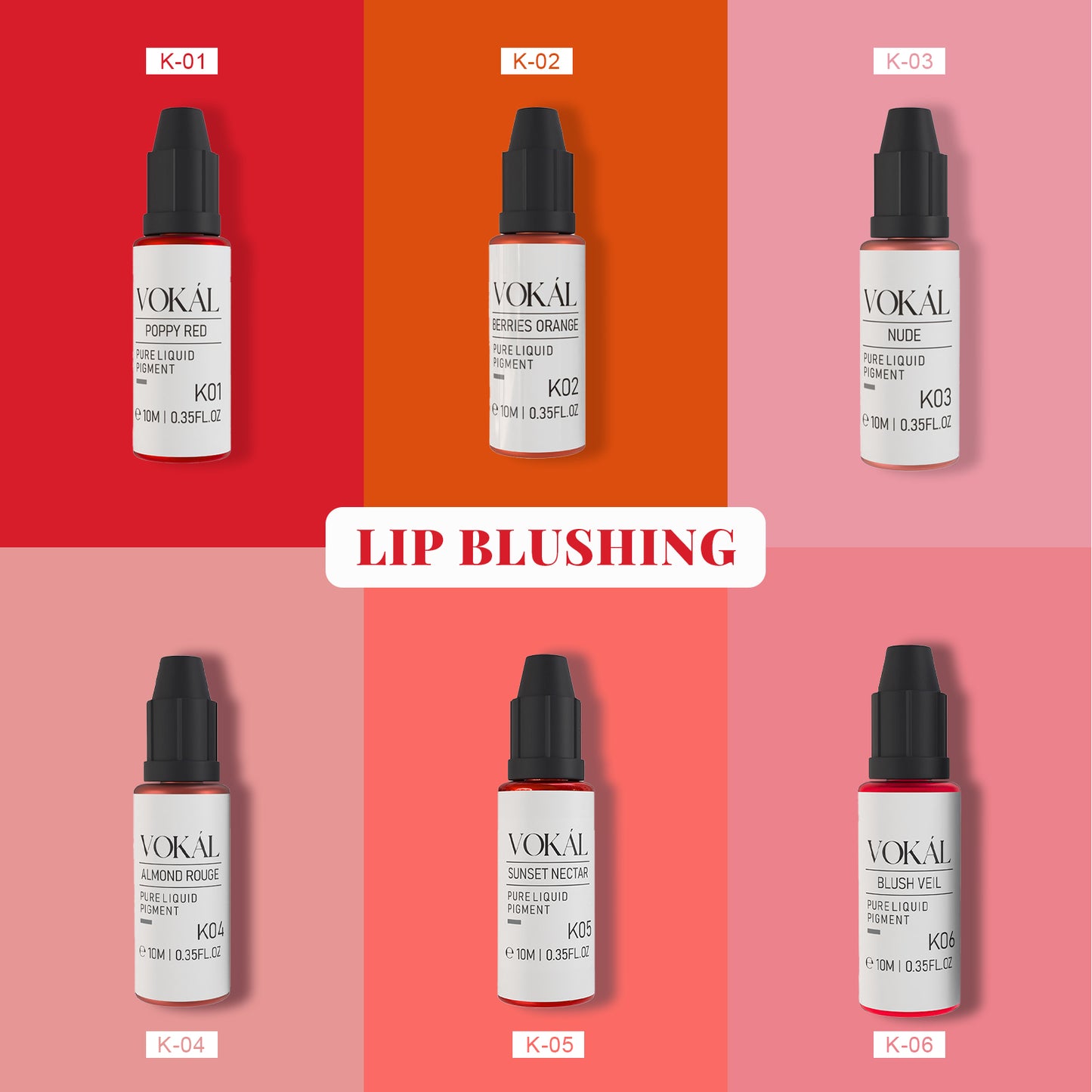 VOKÁL™ K02 BERRIES ORANGE – Water-Based Lip Pigment (10ml)