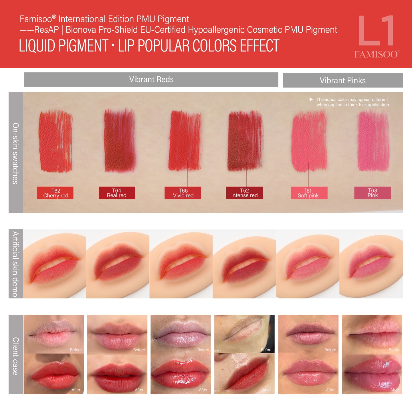FAMISOO 5ML Permanent Makeup Pigments