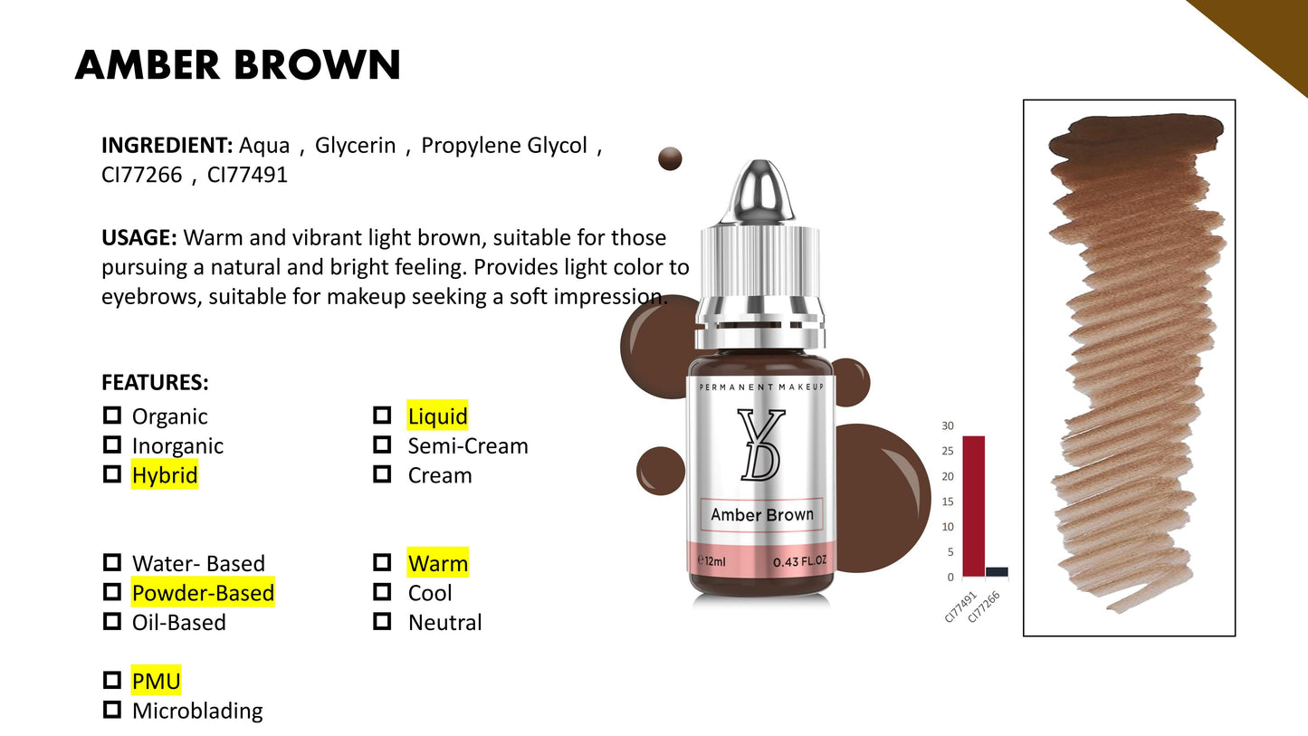 YD Powder Liquid Pigment 12ml Silver Cap – All 28 Colors