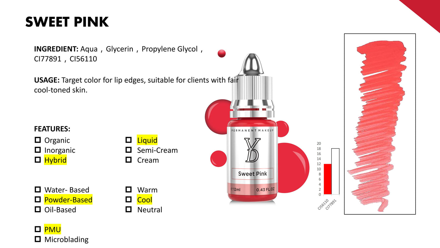 YD Powder Liquid Pigment 12ml Silver Cap – All 28 Colors