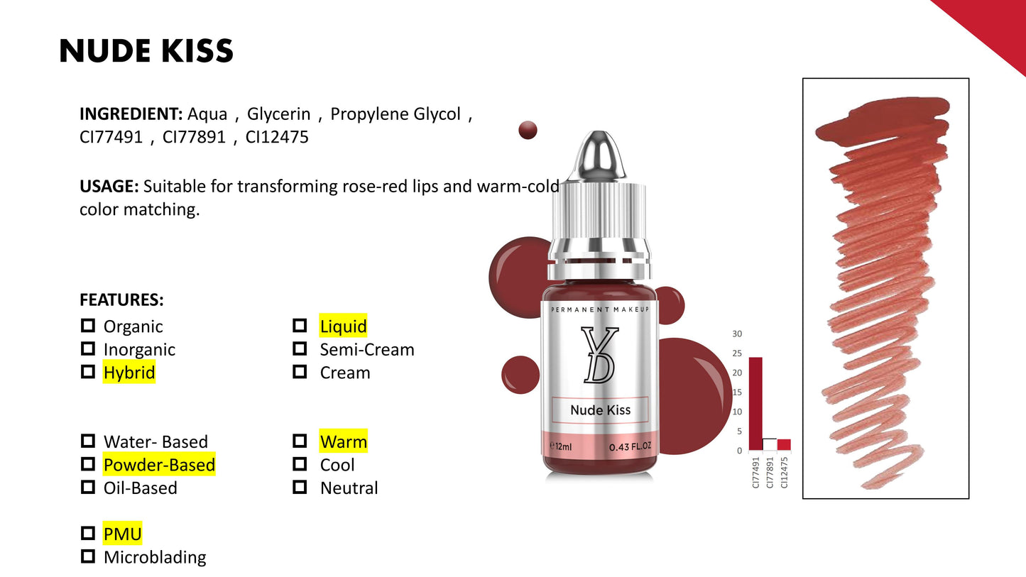 YD Powder Liquid Pigment 12ml Silver Cap – All 28 Colors