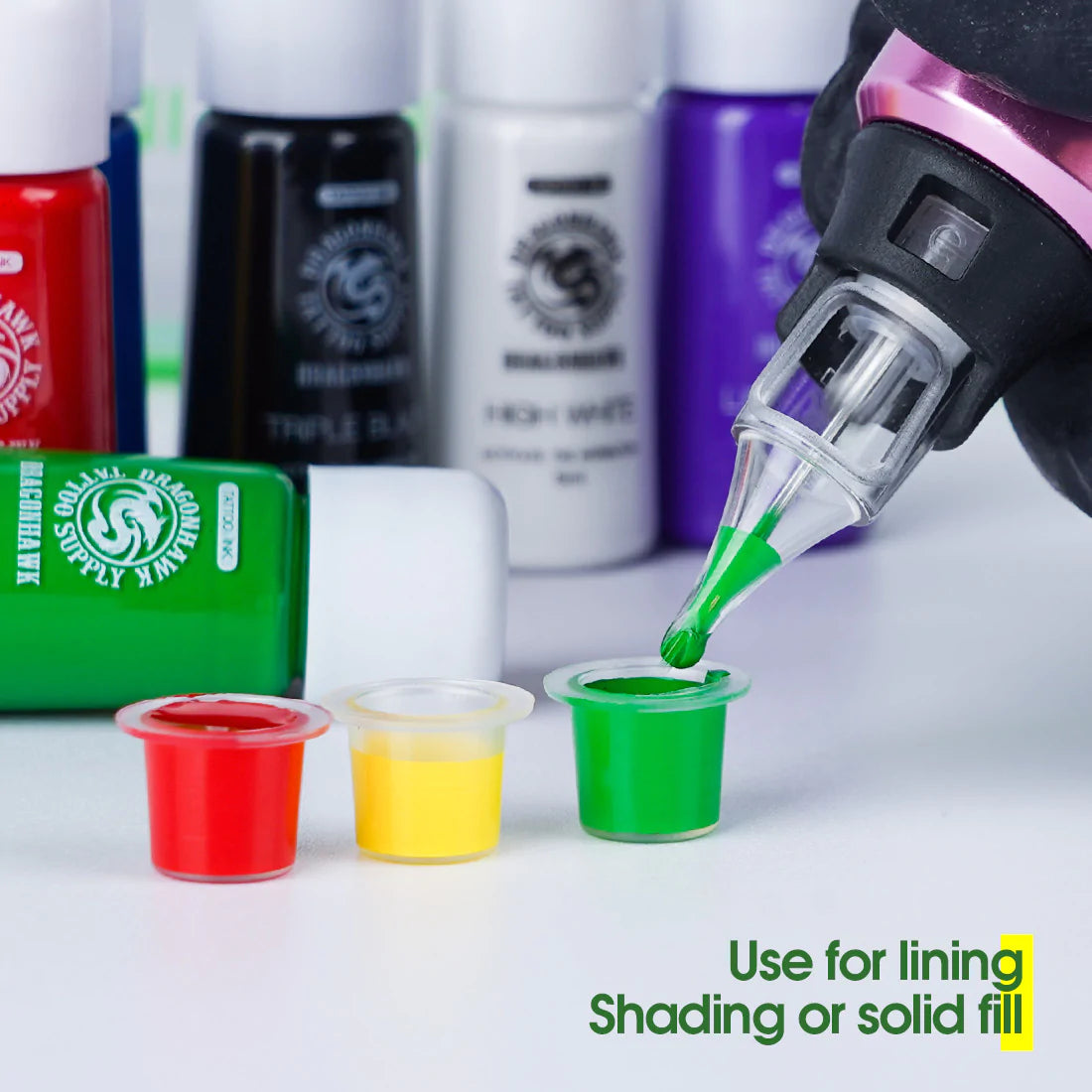 Set de tintas Dragonhawk Mixto: 7 colores (5 ml cada uno)