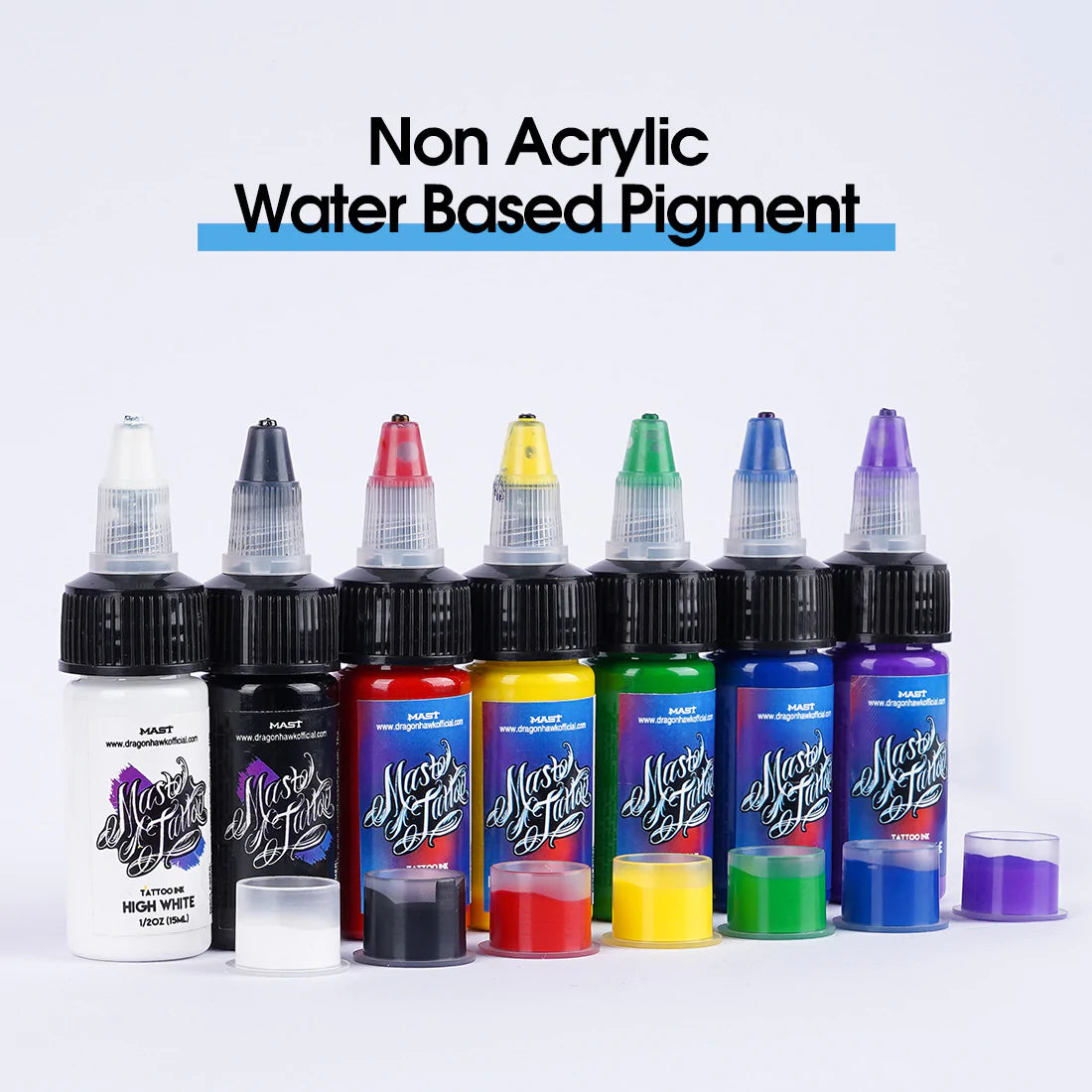 Juego de tintas Mast Ink de colores mixtos, 0.5 oz (7 colores)