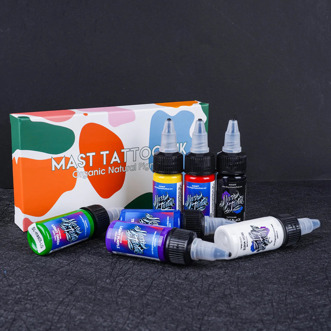 Juego de tintas Mast Ink de colores mixtos, 0.5 oz (7 colores)