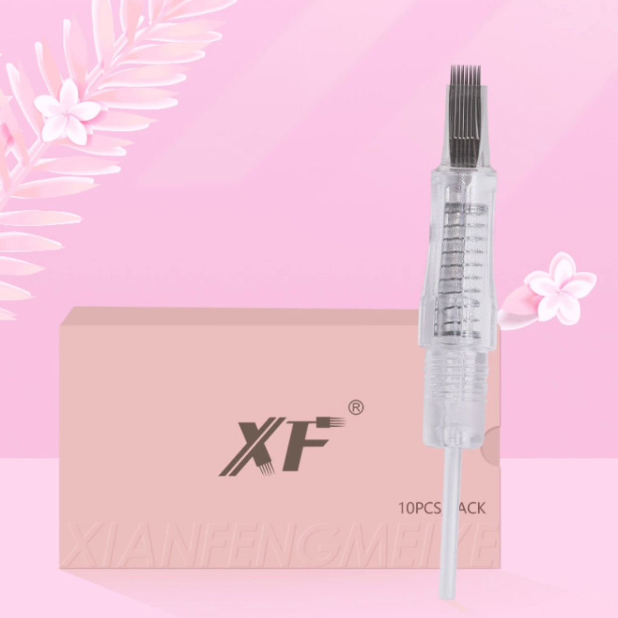 XF Double Row 15-Pin Cartridge – Precision Lip PMU Needle for Effortless Color Implantation