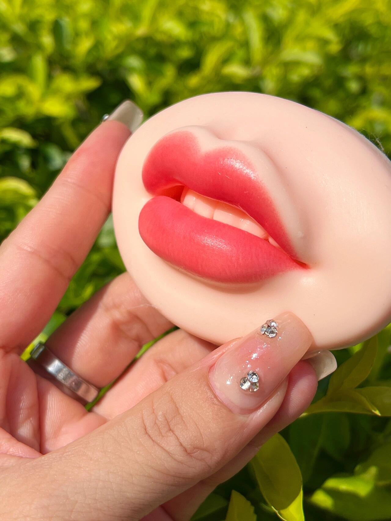 Modelo de práctica labial de silicona 5D de alta calidad, 50 g: perfecto para mapeo labial y entrenamiento de PMU.