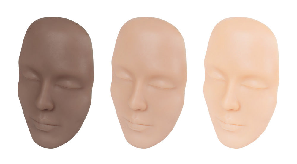Cara de práctica de silicona 3D para PMU y entrenamiento de maquillaje - 3 piezas