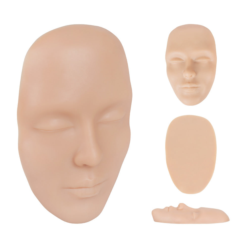 Cara de práctica de silicona 3D para PMU y entrenamiento de maquillaje - 3 piezas
