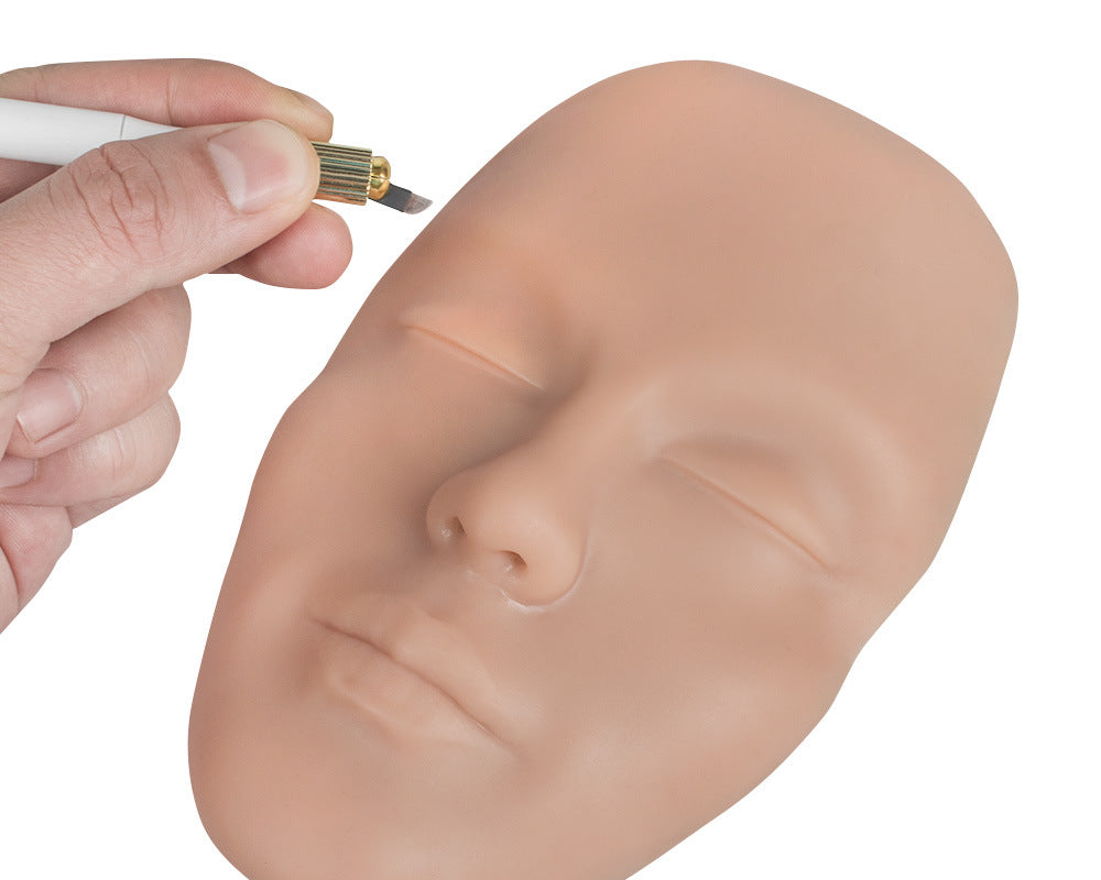Cara de práctica de silicona 3D para PMU y entrenamiento de maquillaje - 3 piezas