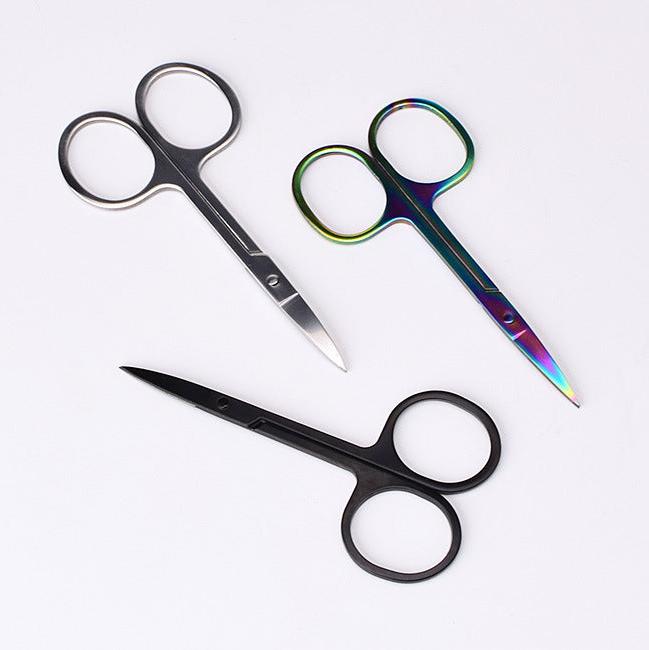 Stainless Steel Beauty Scissors – Eyebrow & Eyelash Trimming Tool - 10PCS