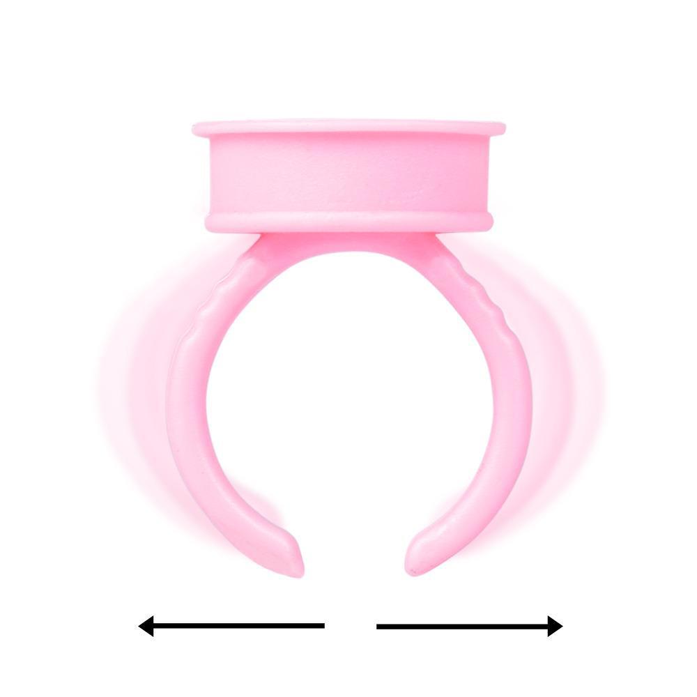 Pink Pigment Ring Cups for Permanent Makeup - 10 Bags