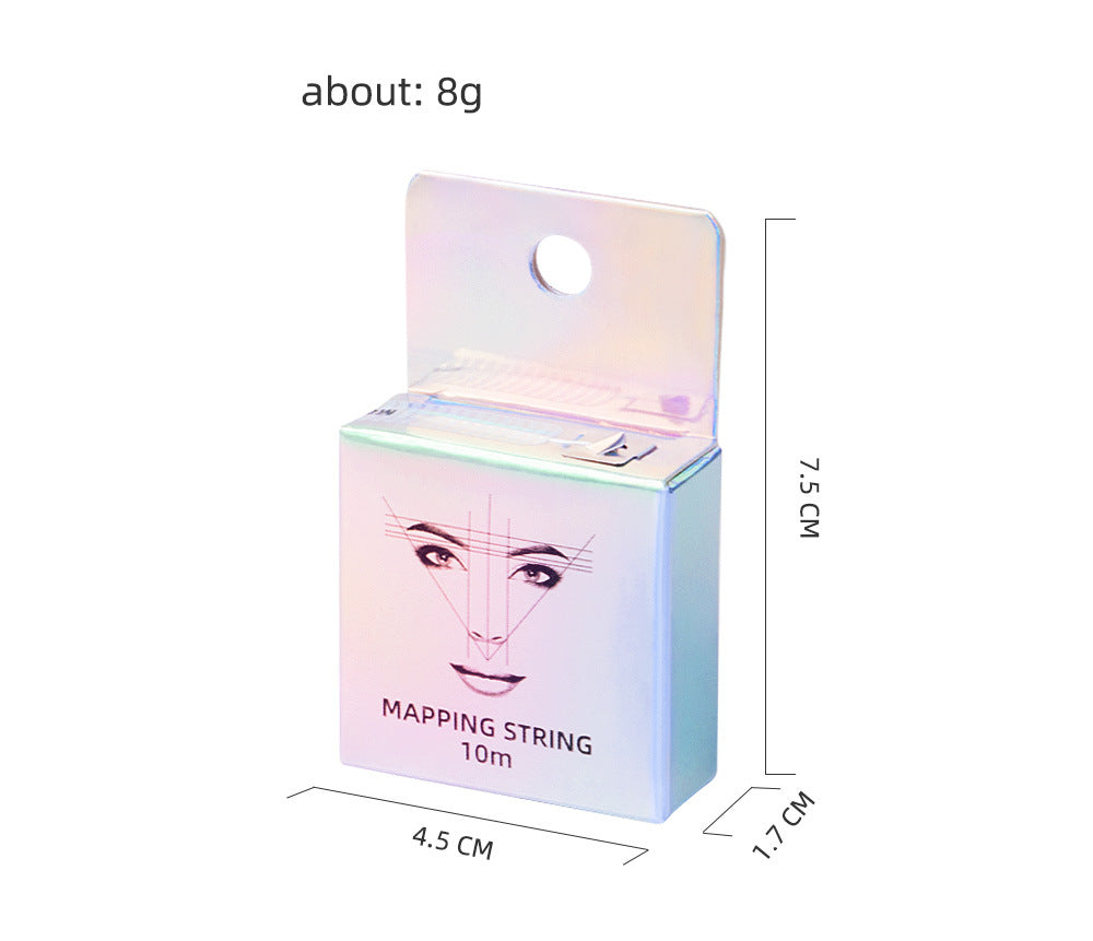 Mapping String for Eyebrow Design | Pre-Inked Facial Ruler - 6PCS