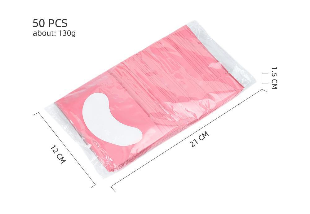 Eyelash Extension Under Eye Pads – Gel Eye Masks for Lash Application - 50 Pairs/Pack