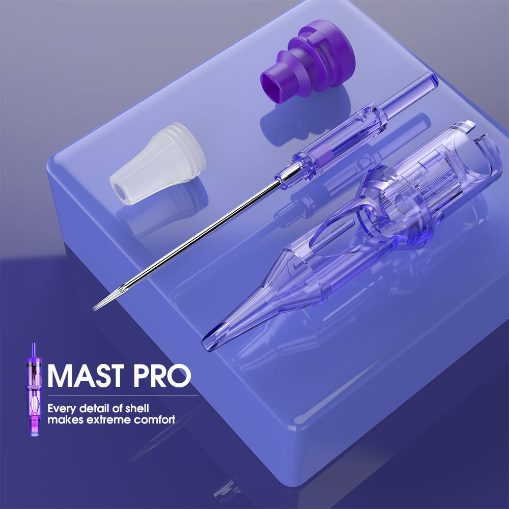 Mast Pro PMU Universal Cartridges 0.35mm Taper 5MM Round Liner - Box of 20