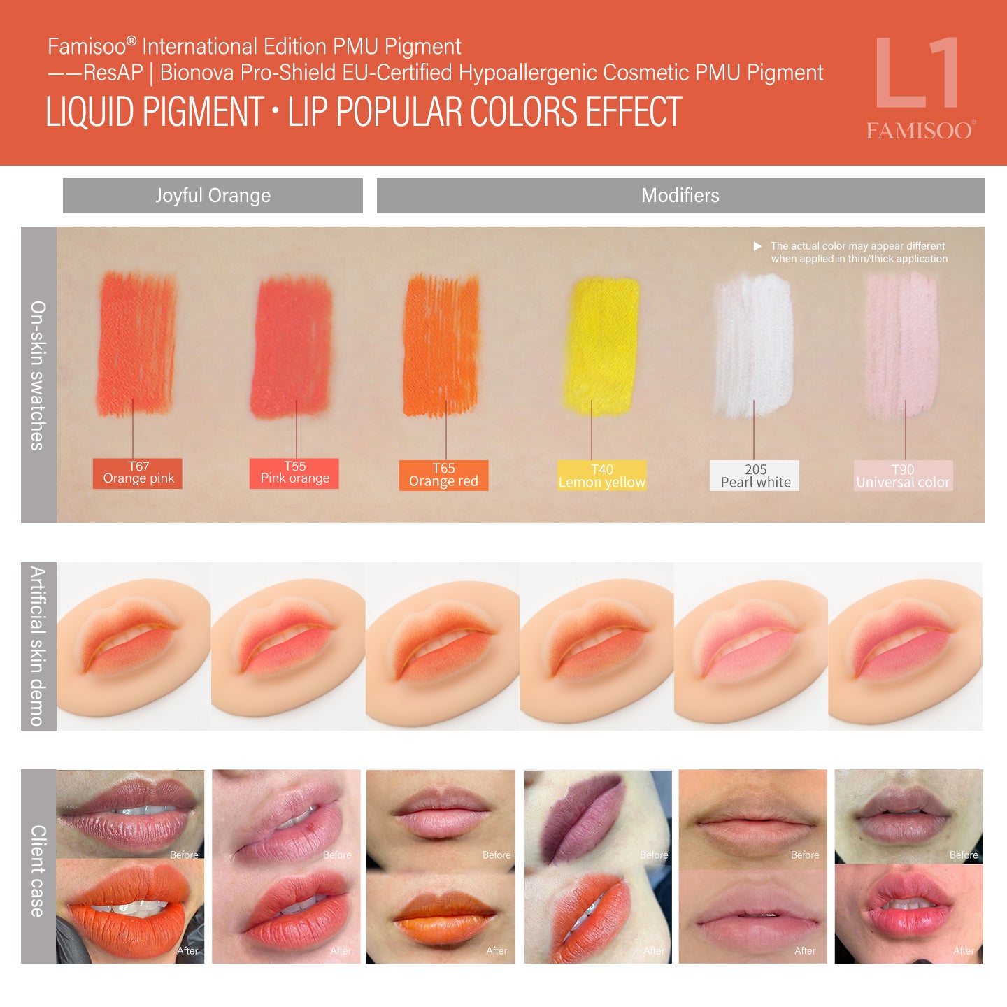 FAMISOO 5ML Permanent Makeup Pigments
