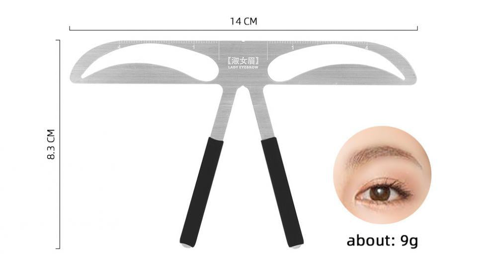 Metal Eyebrow Ruler – Essential Tool for Brow Mapping and Shaping - 5 PIECES