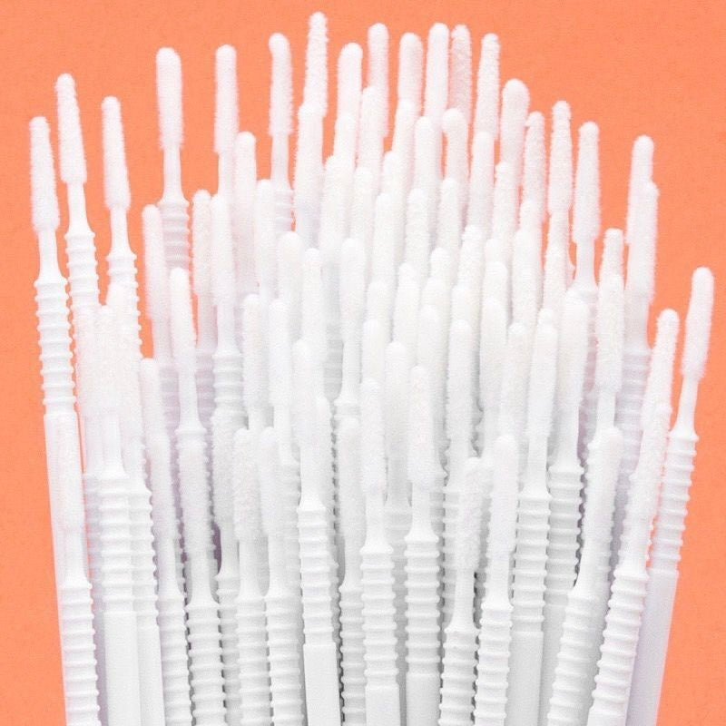 Hisopos de algodón flexibles desechables para maquillaje PMU, herramientas de limpieza