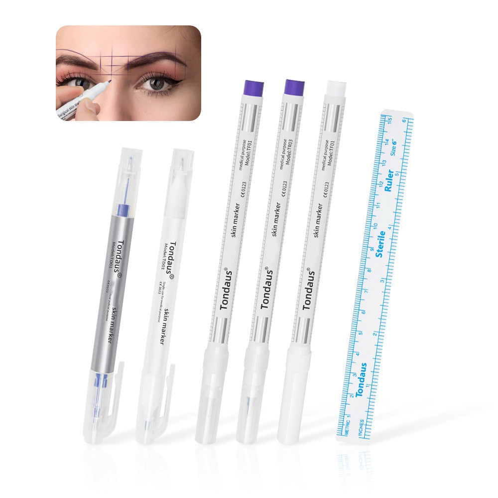 Skin Marker Pen for Precise Permanent Makeup Design - 20PCS