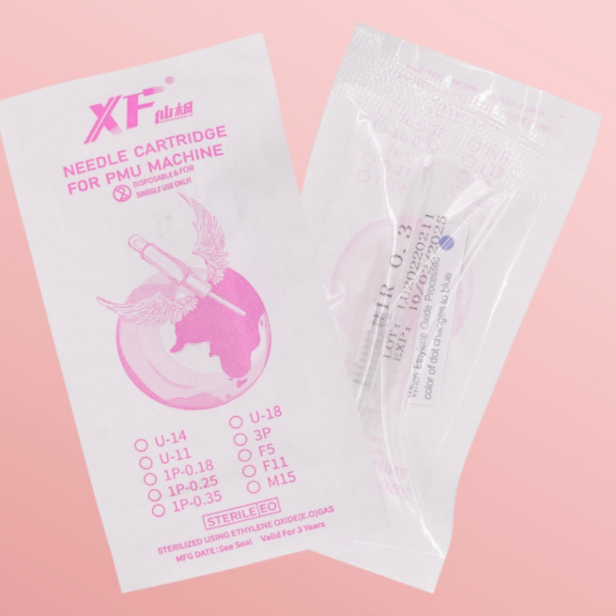 XF Single Needle Series – Precision PMU Cartridges for Brows, Eyes & Lips - 20PCS
