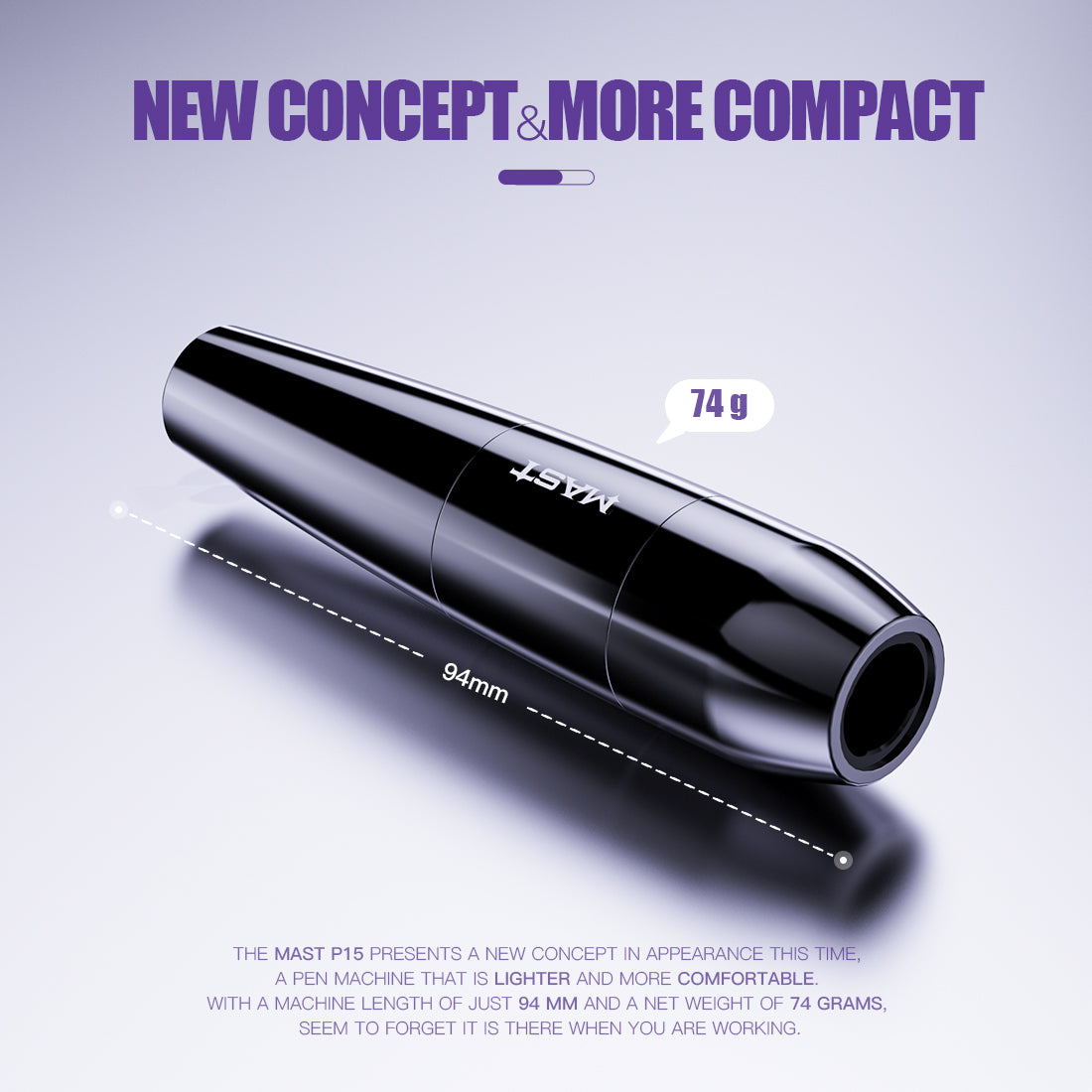 Mast P15 PMU Tattoo Machine Rotary Pen WQ4915