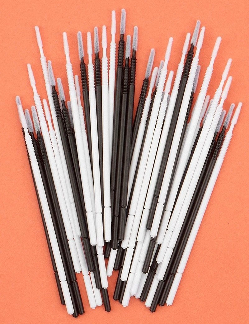 Hisopos de algodón flexibles desechables para maquillaje PMU, herramientas de limpieza