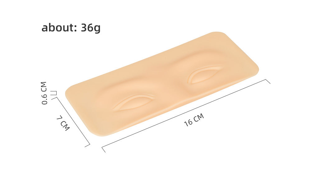 3D Eyebrow and Eye Practice Skin - Enhanced Silicone for Realistic Training - 20PCS