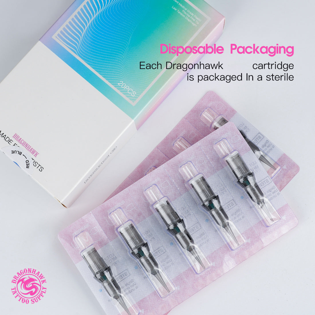 Dragonhawk Round Liner Permanent Makeup SMP Cartridge Needle