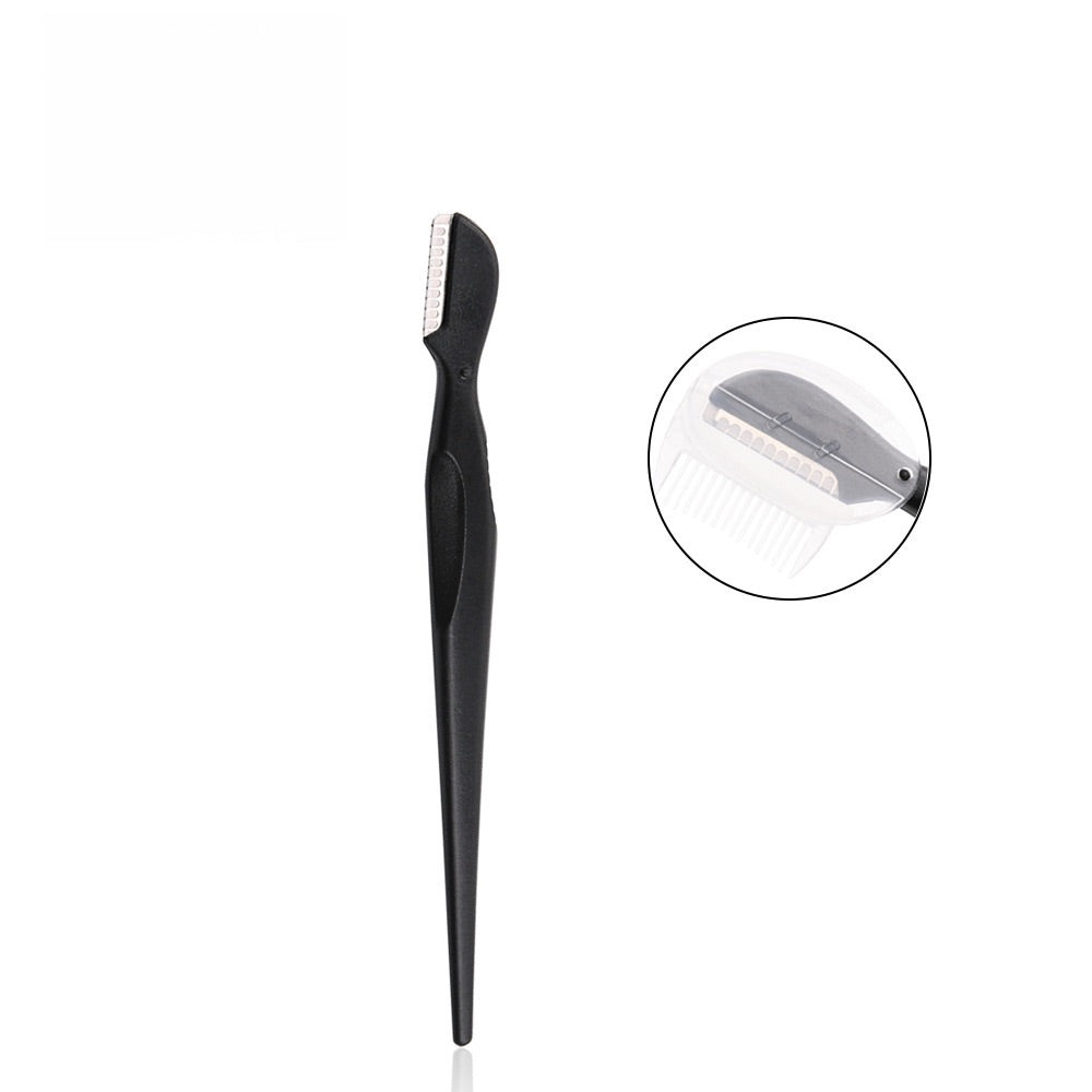 Brow Trimmer with Plastic Comb Cover (MOQ 10PCS)