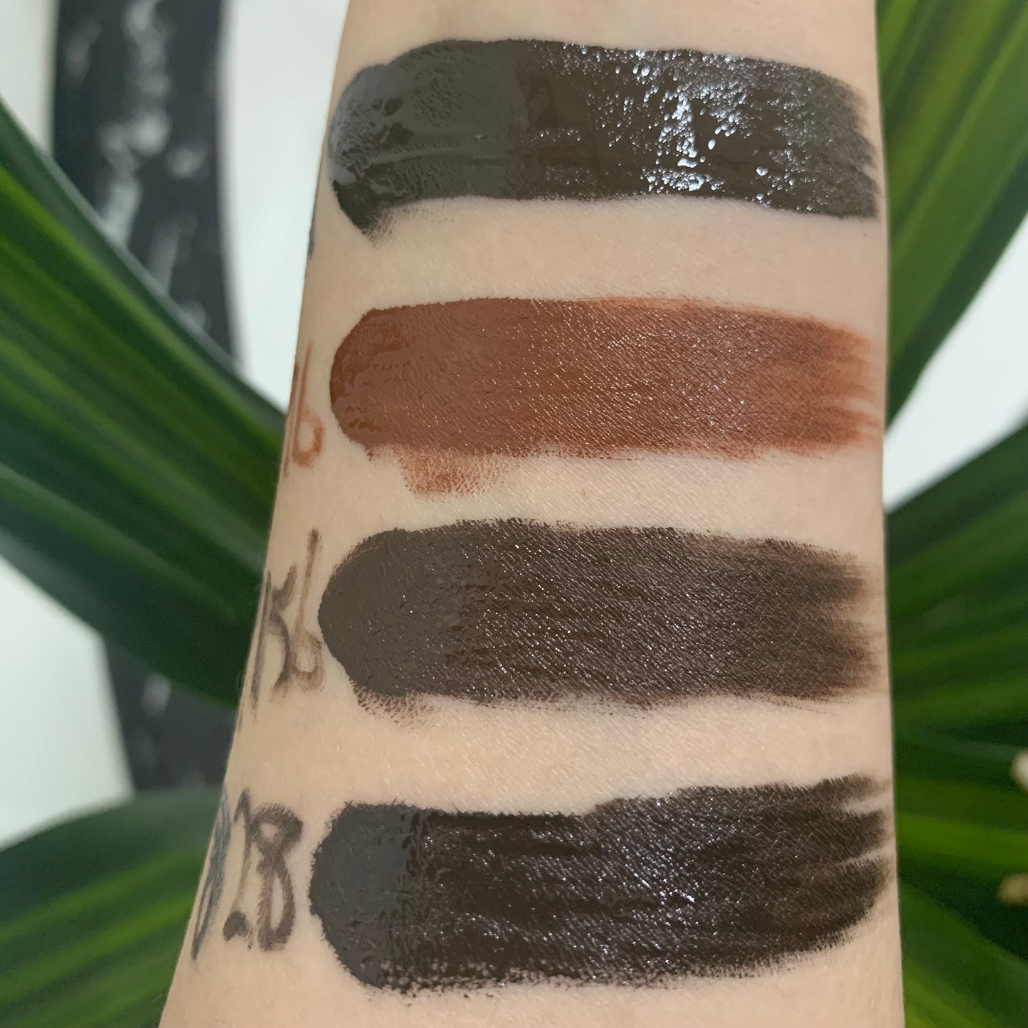 Pigmento inorgánico para cejas semicrema de 12 ml: marrón oscuro/granate/chocolate/marrón de ensueño