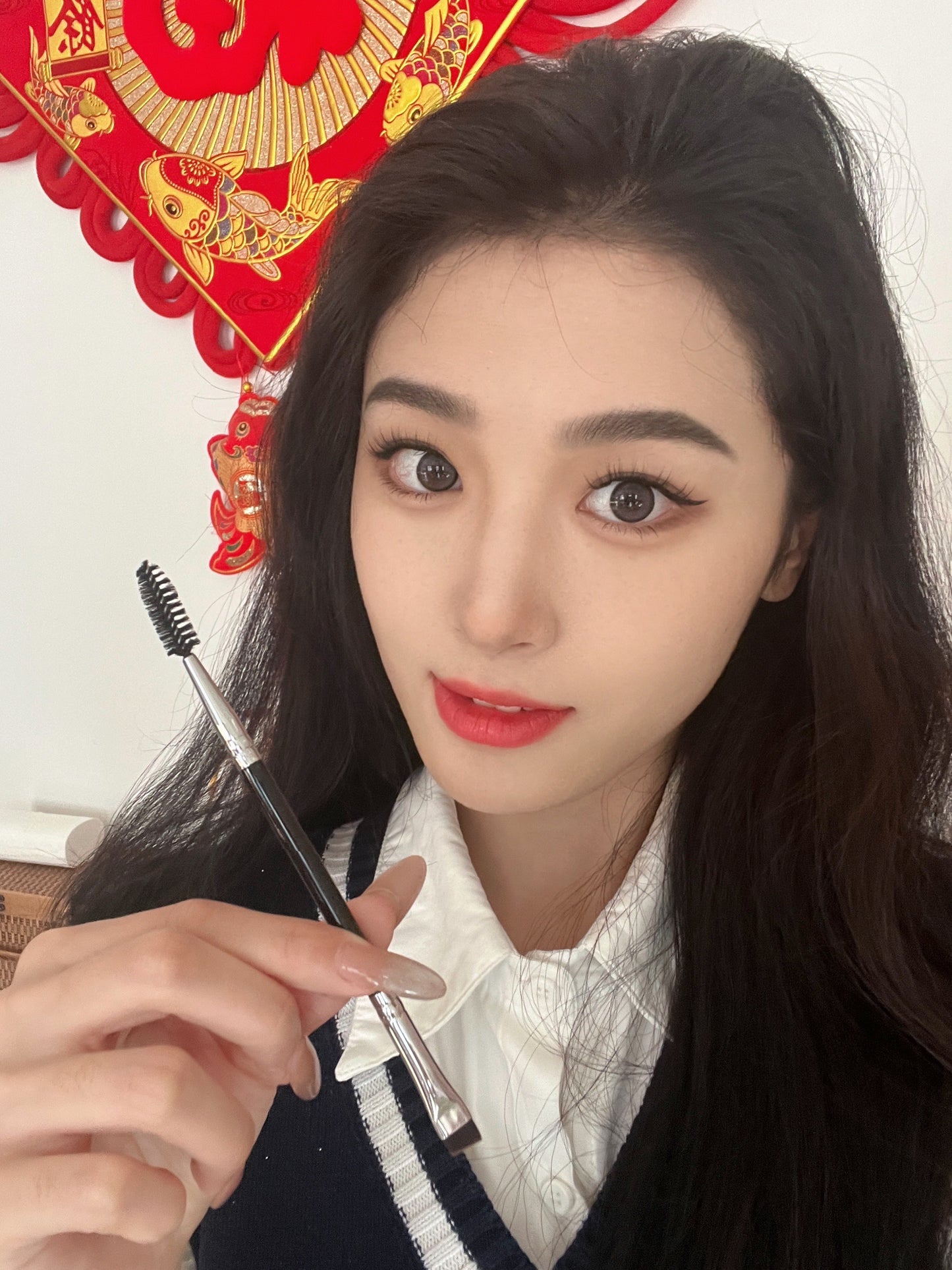 Ultra-Thin Angled Dual-Head Eyebrow Brush - 20PCS