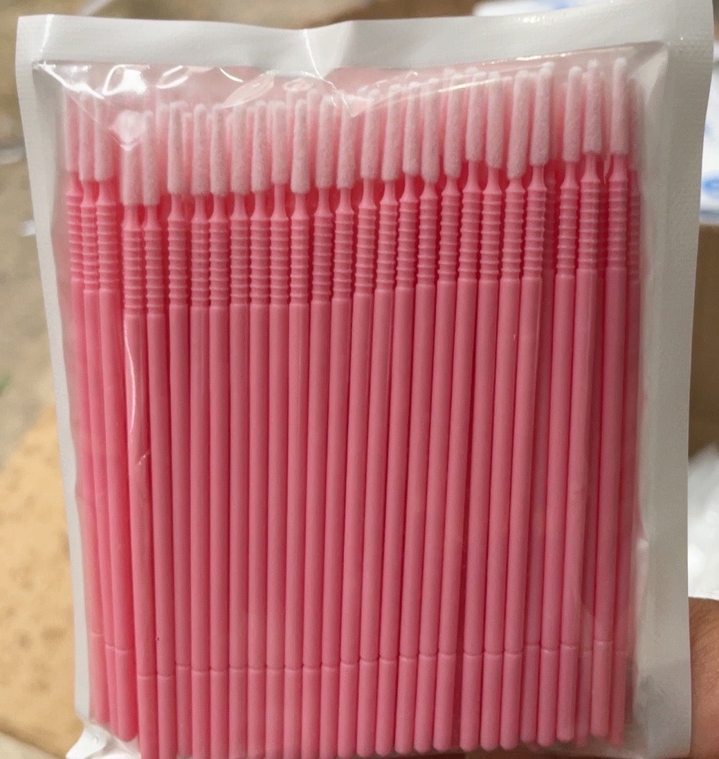 Premium Disposable Eyelash & Microblading Cleaning Swabs - 10 Packs