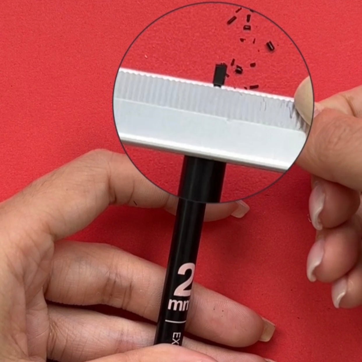 Black Color Permanent Makeup Microblading Hairstroke 2mm Extremely Slim Eyebrow Pencil