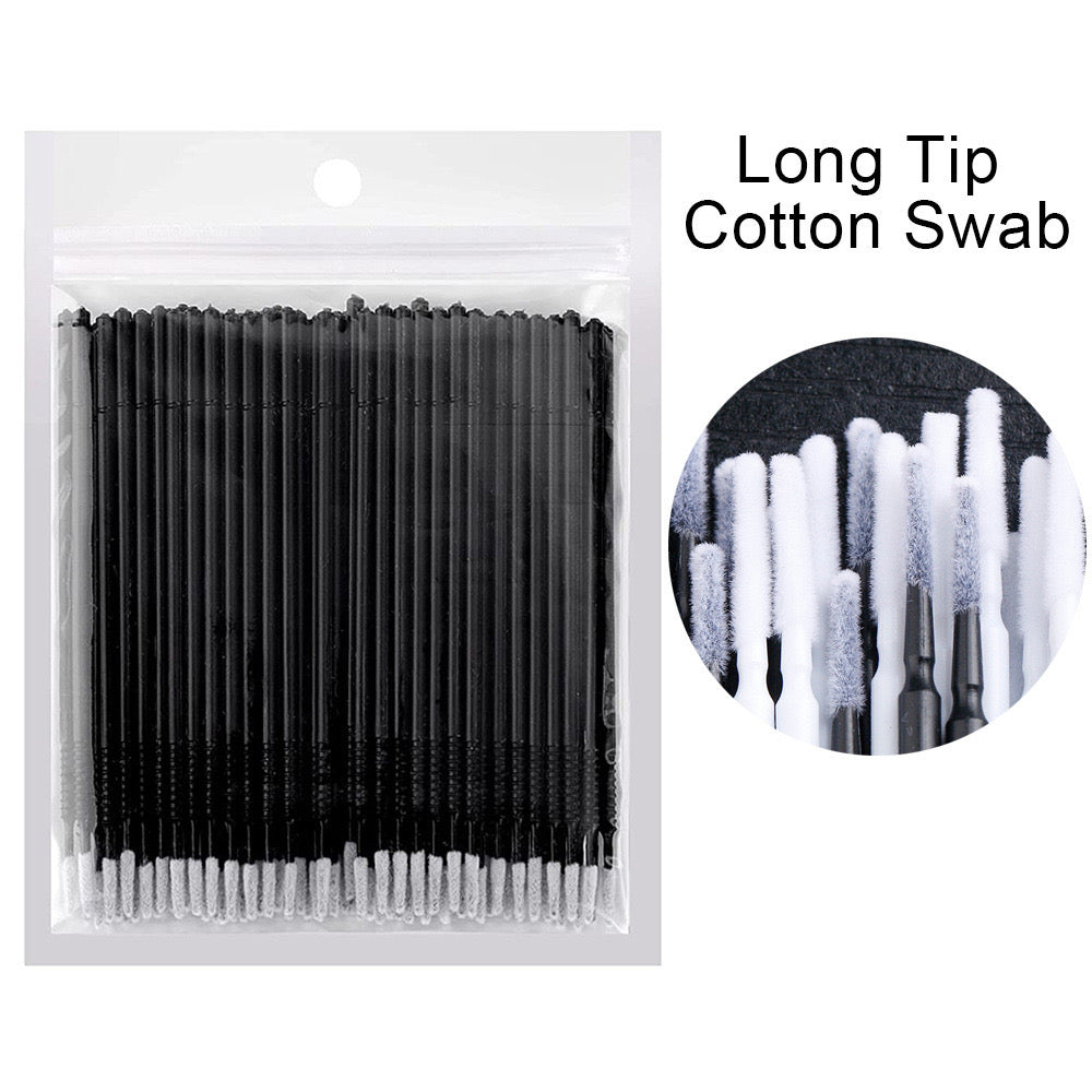 Premium Disposable Eyelash & Microblading Cleaning Swabs - 10 Packs