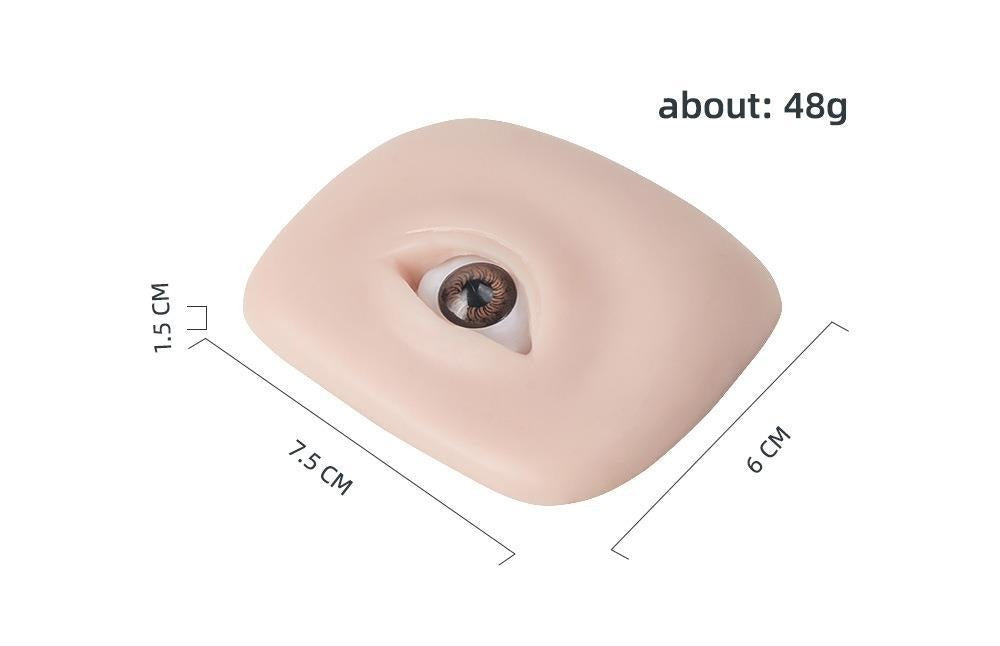 5D Eyelid Practice Mold โ Realistic Silicone Training Module for PMU Artists