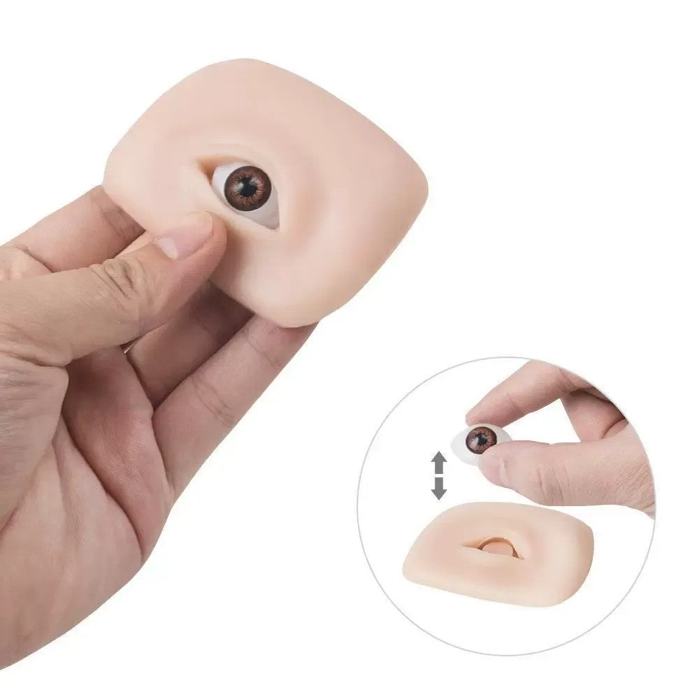 5D Eyelid Practice Mold โ Realistic Silicone Training Module for PMU Artists