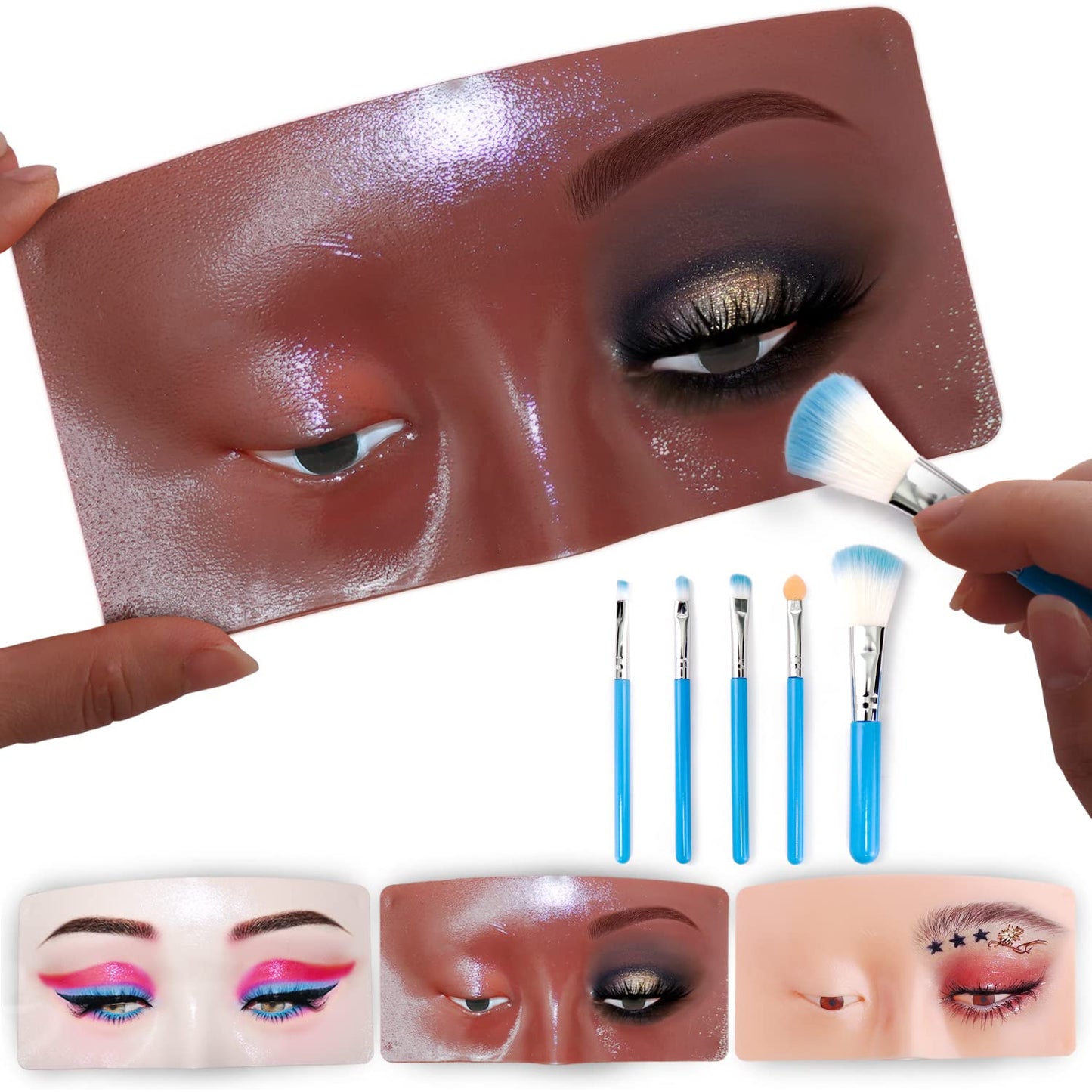 Almohadilla facial para práctica de maquillaje 5D: el maniquí perfecto para maquilladores y principiantes