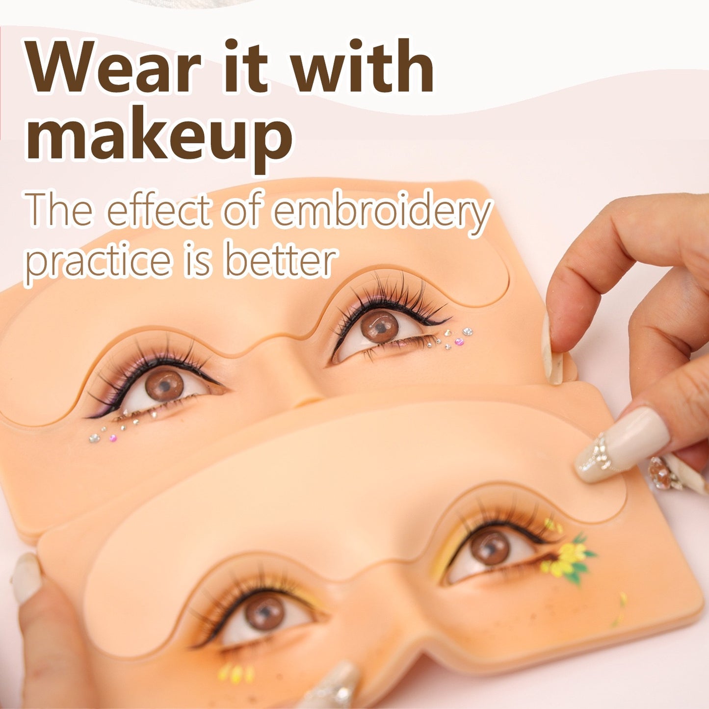 5D Makeup Face Replaceable Practice Pad - 10PCS