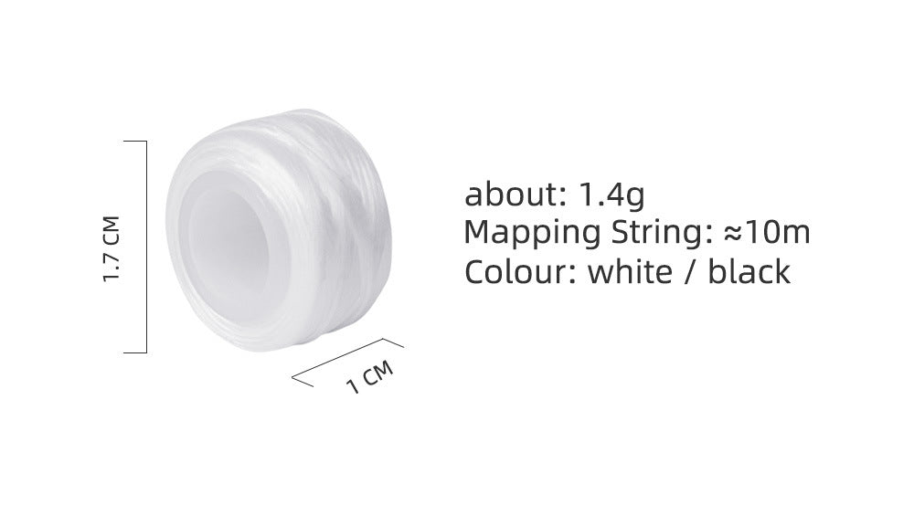 Vorgefärbter Mapping-String aus Nylonfaden für PMU – 10 Stück